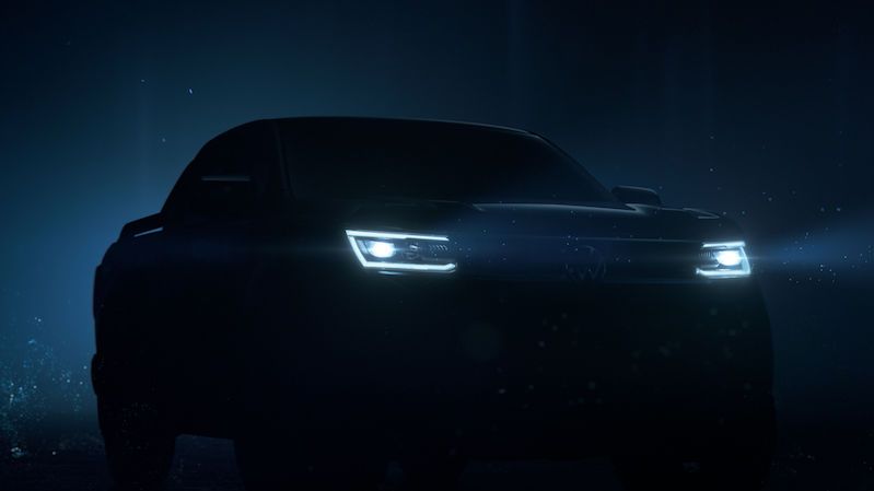 Volkswagen poodhaluje nový pick-up Amarok, začíná světlomety LED Matrix